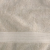 Hugo Boss Aegean Cotton Towel with Tonal Logo in Greige